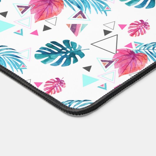 Driehoekspatroon tropisch lef bureaumat (Hoek)