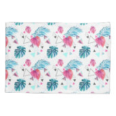 Driehoekspatroon tropisch lef kussensloop (Achterkant-Links)