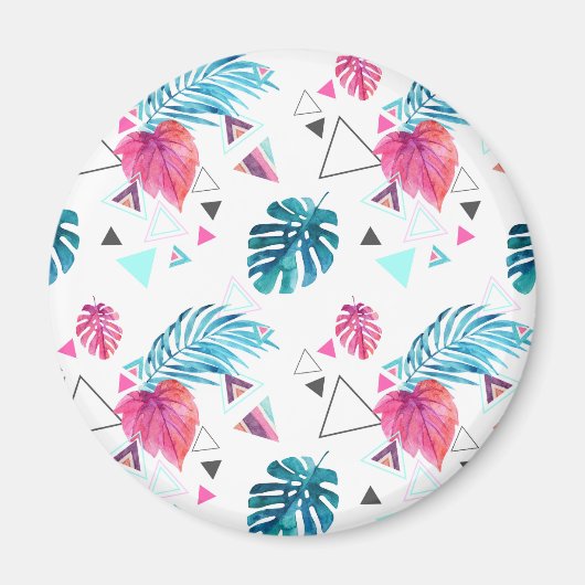 Driehoekspatroon tropisch lef magneet (Voorkant)