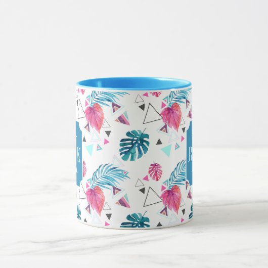 Driehoekspatroon tropisch lef mok (Midden)