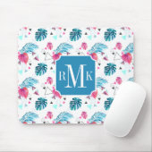 Driehoekspatroon tropisch lef muismat (Met muis)