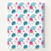 Driehoekspatroon tropisch lef notitieboek (Achterkant)