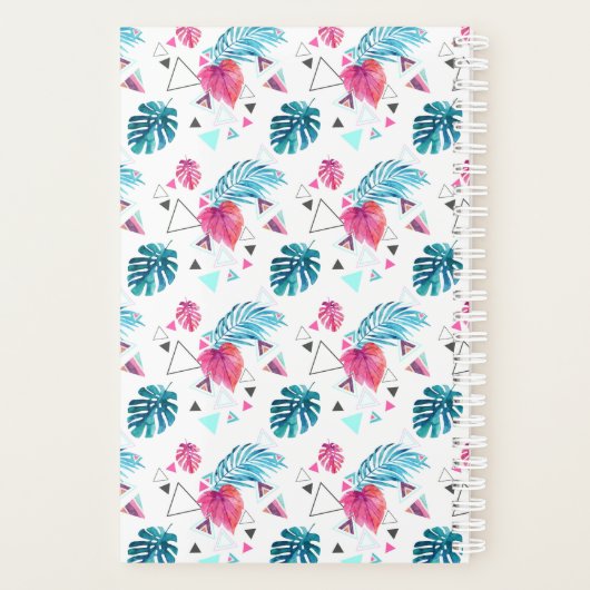 Driehoekspatroon tropisch lef planner (Achterkant)