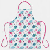 Driehoekspatroon tropisch lef schort (Voorkant)