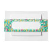 Driehoekspatroon Uitnodigingen Wikkel (Voorkant Voorbeeld)