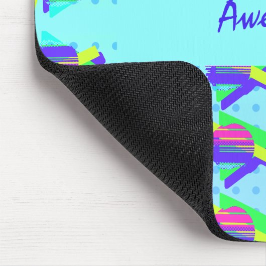  driehoekspatroon voor Cool Blue Memphis Muismat (Hoek)