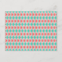 Driehoekspatroon voor roze en Turquoise Aztec