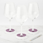 Driehoekspatroon Wijnglaslabel (Set)