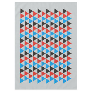 driehoekspatroon zwart rood blauw + uw idee tafelkleed