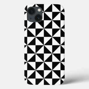 Driehoekspatroon zwart-wit Case-Mate iPhone case