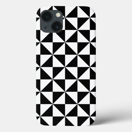 Driehoekspatroon zwart-wit Case-Mate iPhone case (Achterkant)