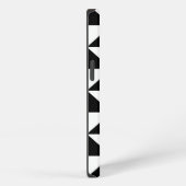 Driehoekspatroon zwart-wit iPhone hoesje (Rechterkant)