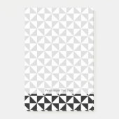 Driehoekspatroon zwart-wit post-it® notes (Voorkant)