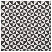 Driehoekspatroon zwart-wit stof (Swatch)