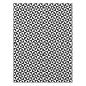 Driehoekspatroon zwart-wit tafelkleed (Voorkant)