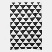 Driehoekspatroon zwart-wit theedoek (Verticaal)