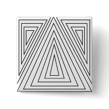 Driehoekspatroon zwart-wit
