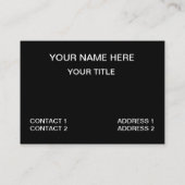 Driehoekspatroon zwart-wit visitekaartje (Achterkant)