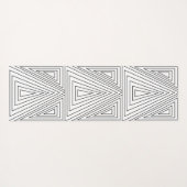 Driehoekspatroon zwart-wit yogamat (Achterkant (horizontaal))