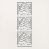 Driehoekspatroon zwart-wit yogamat (Achterkant)