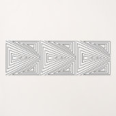 Driehoekspatroon zwart-wit yogamat (Voorkant (horizontaal))