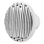 Driehoekspatroon zwarte en witte cirkel keramische knop (Rechts)