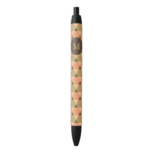 Driehoekspatroon Zwarte Inkt Pen (Voorkant Verticaal)