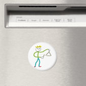 Driehoekspelende Stickman Magneet (Insitu (Vaatwasser))