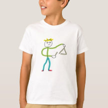 Driehoekspelende Stickman