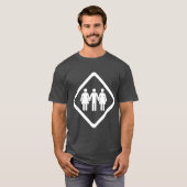 Driehoeksrelatie T-shirt (Voorkant volledig)