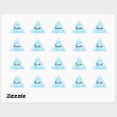 Driehoekssticker voor het afbreken van het vierkan sticker (Vel)