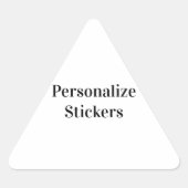 Driehoeksticker 3,8 cm sticker (Voorkant)
