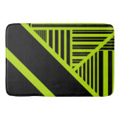 Driehoekstrepen - Kalkgroen Badmat (Voorkant)