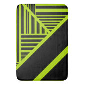 Driehoekstrepen - Kalkgroen Badmat (Voorkant Verticaal)