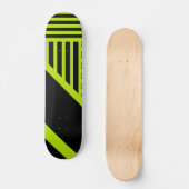 Driehoekstrepen - Kalkgroen Persoonlijk Skateboard (Voorkant)