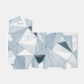 Driehoeksvervagen voorvak bedankdoosjes (Uitgevouwen)