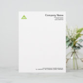 Driehoeksvorm 02 - Marsens Groen Custom Briefhoofd (Staand voorkant)