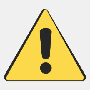 Driehoekswaarschuwing sticker