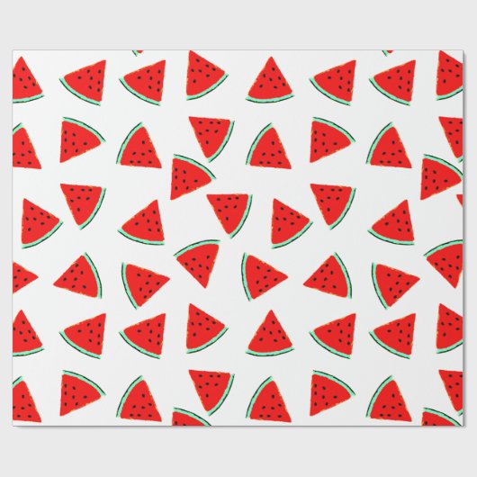 driehoekswatermeloenen cadeaupapier (Vlak)