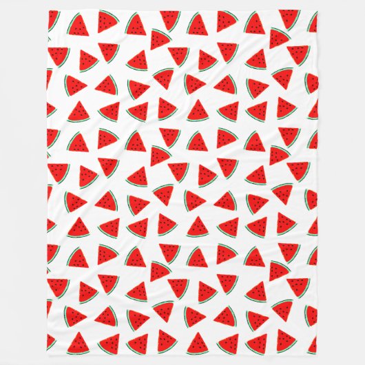 Driehoekswatermeloenen Fleece Deken (Voorkant)