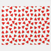 Driehoekswatermeloenen Fleece Deken (Voorkant (Horizontaal))