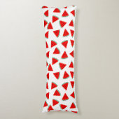 Driehoekswatermeloenen Lichaamskussen (Voorkant Verticaal)