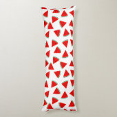 Driehoekswatermeloenen Lichaamskussen (Achterkant (Verticaal))