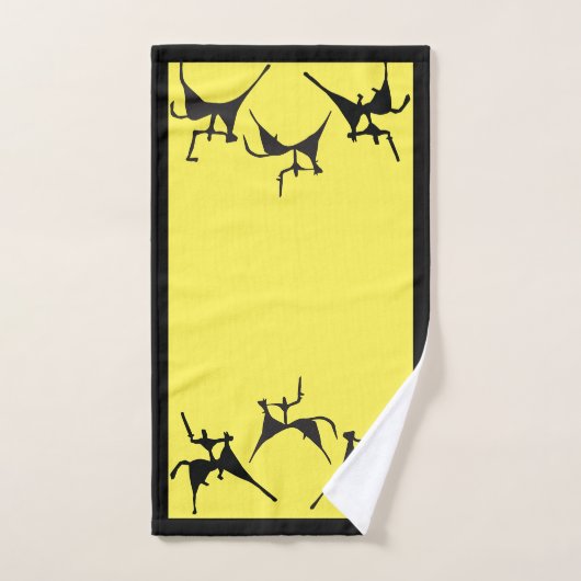 Driehoevenkaastekening Bad Handdoek (Handdoek)