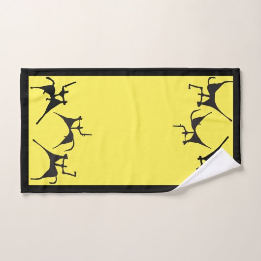 Driehoevenkaastekening Bad Handdoek (Handdoek)