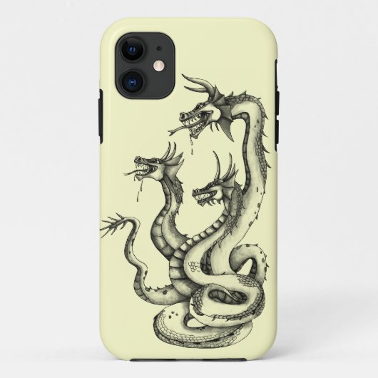 Driehoofdige Hydra Design Case-Mate iPhone Hoesje (Achterkant)