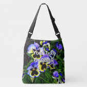 Driehoornig viooltje crossbody tas (Voorkant)