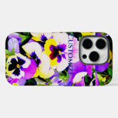 driehoornige viooltjes bloemen Case-Mate iPhone case (Achterkant (horizontaal))