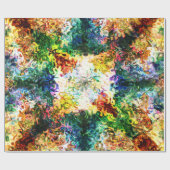 Driekleurde regenboogdampen cadeaupapier (Vlak)