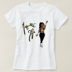 Driekleuren Geel Draai Meisje T-Shirt
